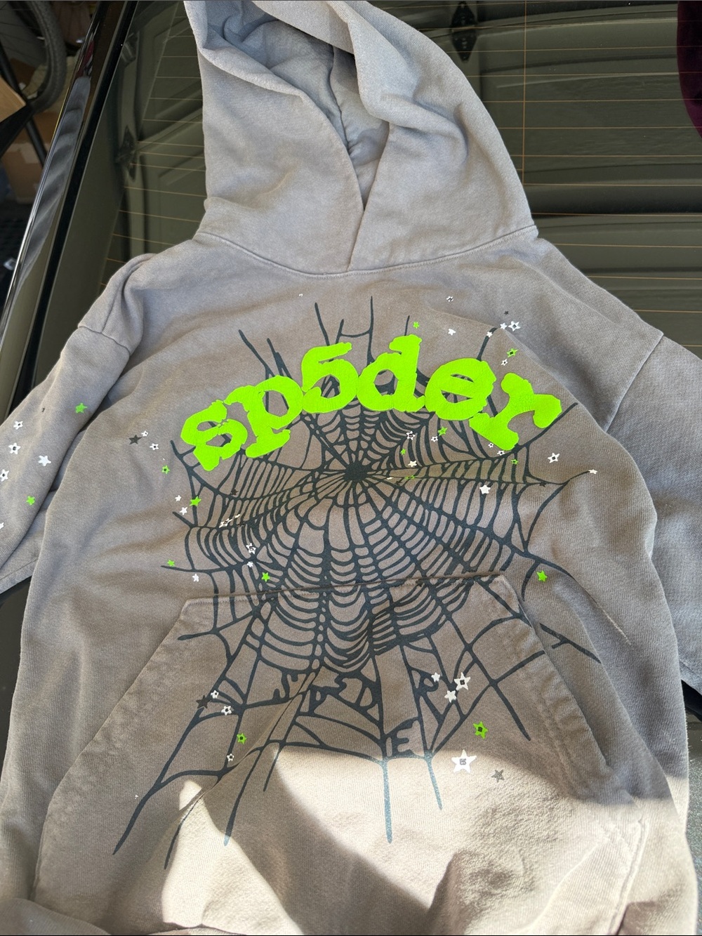 grey sp5der hoodie